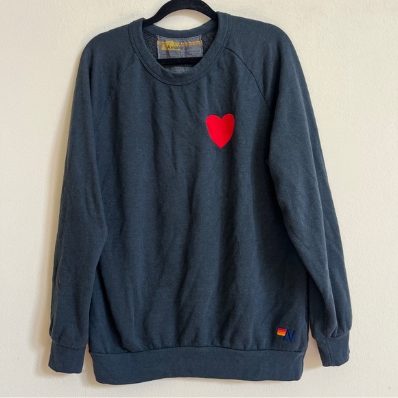 AVIATOR NATION HEART SWEATSHIRT - Picture 2 of 5